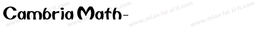 Cambria Math斜体字体转换